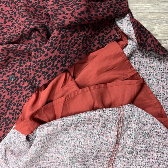 The Nines by HATCH Leopard Button-Front Poplin Maternity Dress - Medium - NWT - Picture 7 of 7